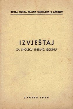 Izvještaj za školsku 1939/40 godinu