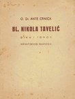 Bl. Nikola Tavelić. Dika i ponos hrvatskog naroda