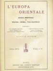 L'Europa orientale XVII/I-II/1937