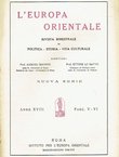 L'Europa orientale XVIII/V-VI/1938