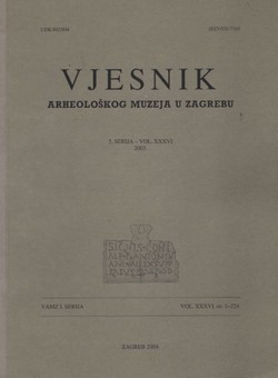 Vjesnik Arheološkog muzeja u Zagrebu, 3. serija, XXXVI/2004