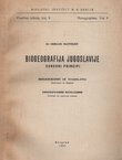 Biogeografija Jugoslavije. Osnovni principi