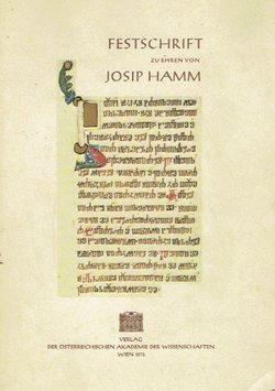 Bereiche der Slavistik. Festschrift zu Ehren von Josip Hamm