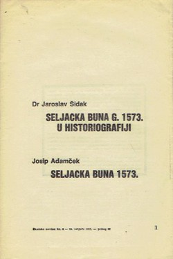 Seljačka buna g. 1573. u historiografiji / Seljačka buna 1573.