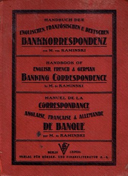 Handbuch der englischen, französischen und deutschen Bankkorrespondenz