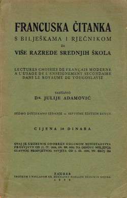 Francuska čitanka s bilješkama i rječnikom (7.izd.)