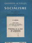 Du projet de programme de la ligue des communistes de Yougoslavie (Questions actuelles du socialisme 10/1958)