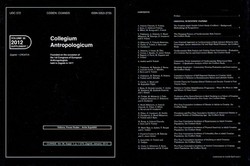Collegium Antropologicum 36/2012 Supplement 1.