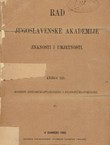 Rad JAZU. Knjiga 153. Razredi historičko-filologički i filosofičko-juridički 60/1903