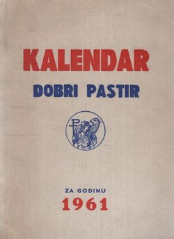 Kalendar Dobri pastir za godinu 1961
