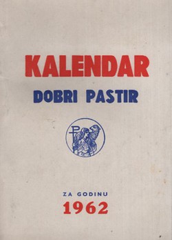 Kalendar Dobri pastir za godinu 1962