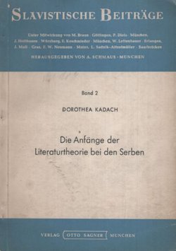 Die Anfange der Literaturtheorie bei den Serben