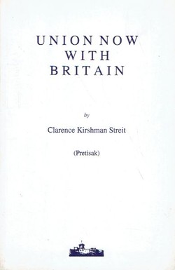Union Now with Britain (Reprint from 1941)