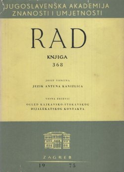 Rad JAZU. Knjiga 368. Razred za filologiju 18/1975