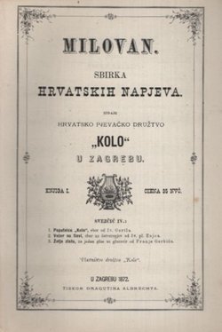Milovan. Sbirka hrvatskih napjeva I. Svezčić IV.