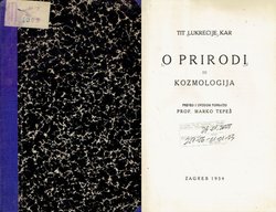 O prirodi ili kozmologija