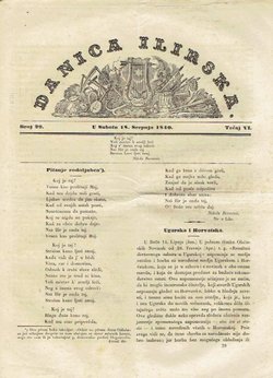 Danica ilirska 29/VI/1840