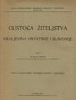Gustoća žiteljstva Kraljevine Hrvatske i Slavonije