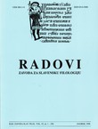 Radovi Zavoda za slavensku filologiju 32/1998