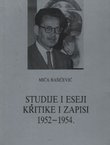 Studije i eseji, kritike i zapisi 1952.-1954.