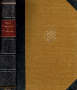 Die Fragmente der Vorsokratiker (5.Aufl.) III. Wortindex / Namen-und Stellenregister