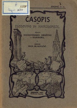 Časopis za zgodovino in narodopisje XXII/3-4/1927