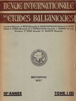 Revue internationale des etudes balkaniques III/I (5)/1937