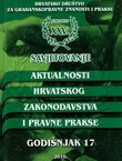 Aktualnosti hrvatskog zakonodavstva i pravne prakse. Godišnjak 17/2010