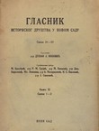 Glasnik Istoriskog društva u Novom Sadu 31-32/XI/1-2/1938