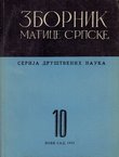 Zbornik Matice srpske. Serija društvenih nauka 10/1955