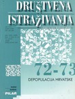 Depopulacija Hrvatske (Društvena istraživanja 72-73/2004)