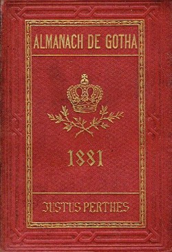 Almanach de Gotha. Annuaire genealogique, diplomatique et statistique 1881