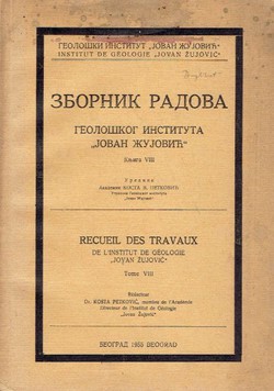 Zbornik radova Geološkog instituta "Jovan Žujović" VIII/1955
