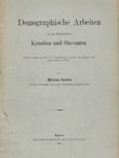 Demographische Arbeiten in den Königreichen Kroatien und Slavonien