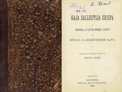 Knjiga o Catalininoj uroti / Knjiga o Jugurthinom ratu