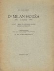 Dr. Milan Hodža
