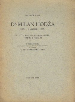 Dr. Milan Hodža