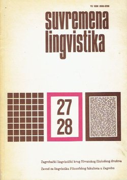 Suvremena lingvistika 27-28/1988-89