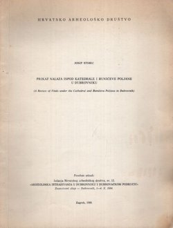 Prikaz nalaza ispod katedrale i Bunićeve poljane u Dubrovniku