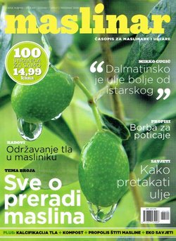 Maslinar. Časopis za maslinare i uljare I/1/2009