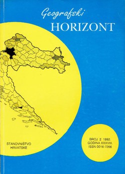 Geografski horizonti XXXVIII/2/1992