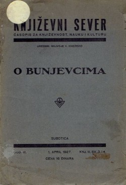 O Bunjevcima (Književni sever III/3-4/1927)