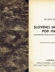 Slovenci in Hrvatje pod Italijo. Demografska študija po povojni uradni statistiki