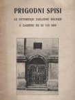 Prigodni spisi uz otvorenje zakladne bolnice u Zagrebu na 23 VIII 1804
