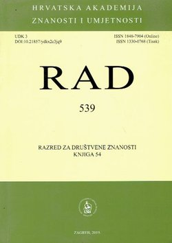 Rad HAZU. Knjiga 539. Razred za društvene znanosti 54/2019