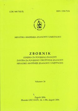 Zbornik Odsjeka za povijesne znanosti Zavoda za povijesne i društvene znanosti HAZU 24/2006