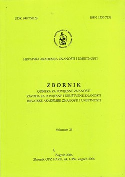 Zbornik Odsjeka za povijesne znanosti Zavoda za povijesne i društvene znanosti HAZU 24/2006