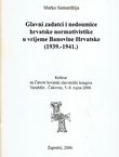 Glavni zadatci i nedoumice hrvatske normativistike u vrijeme Banovine Hrvatske (1939.-1941.)