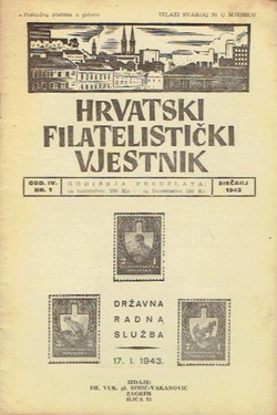 Hrvatski filatelistički vjesnik IV/1/1943