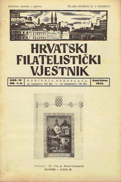 Hrvatski filatelistički vjesnik IV/7-8/1943
